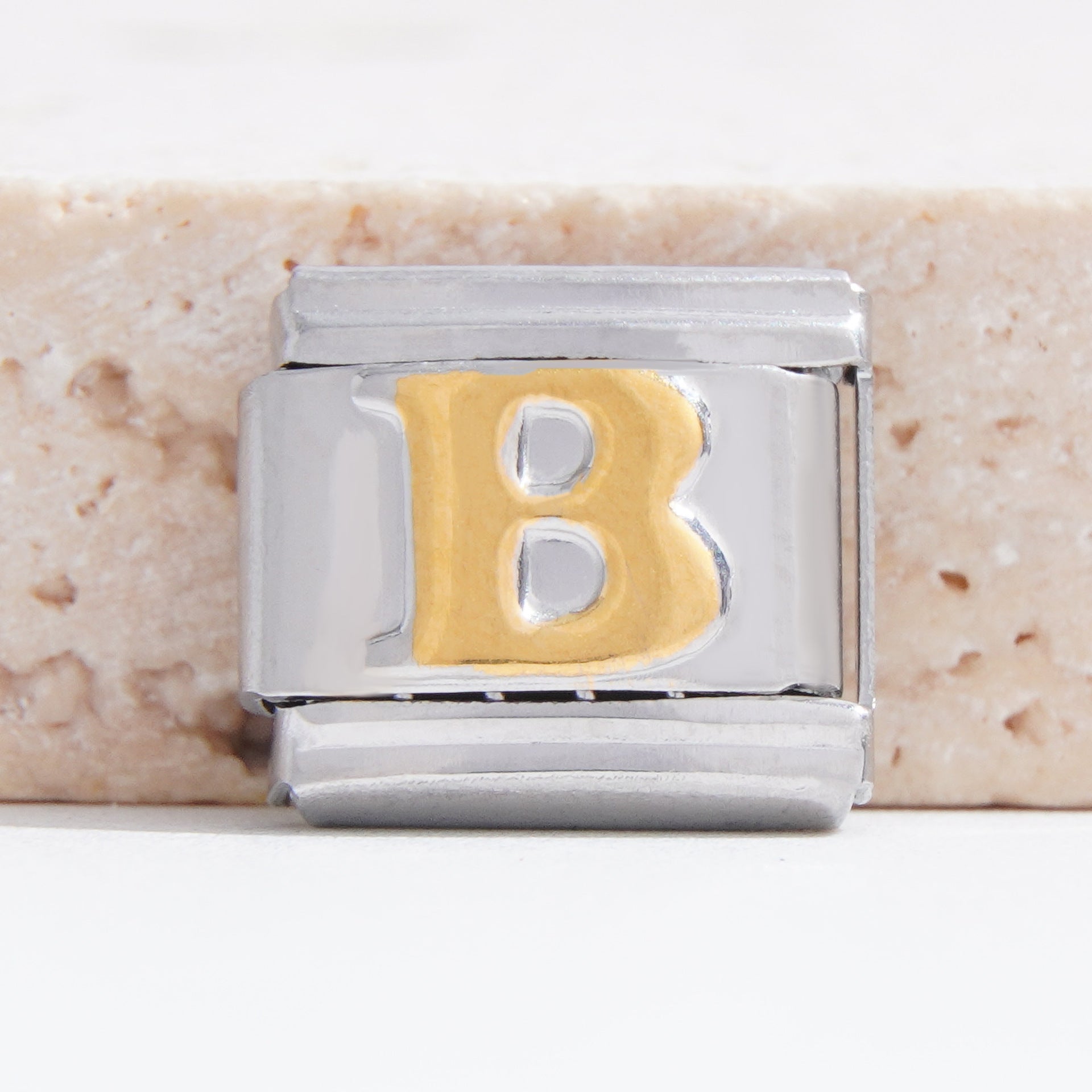 Wholesale Italian Charm Bracelet 9mm DIY Splicing English Alphabet Series Stainless Steel Composable Bracelet