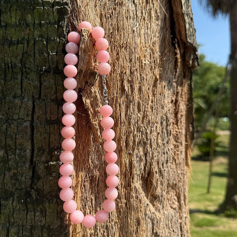 Wholesale Stylish Gold Heart Crystal Beaded Necklace Bohemian Women Fashion Jewelry