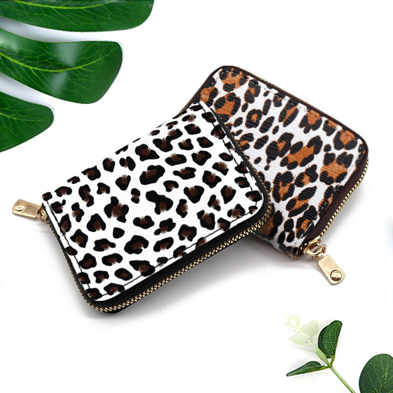 Wholesale Leopard Print Accordion Card Holder Wallet ACC-WT-BiLH009