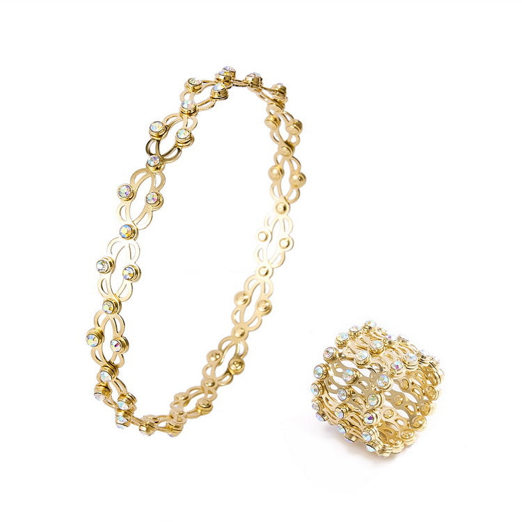 Wholesale magic a dual-purpose telescopic ring bracelet deformation adjustable ring