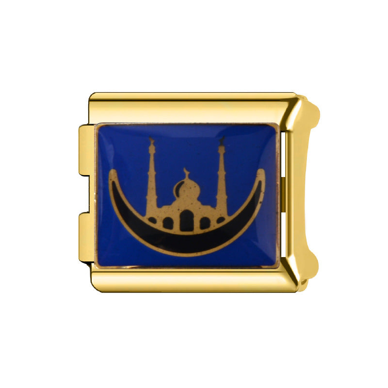 Wholesale Italian Charm Bracelet 9mm DIY Splicing Cartoon Cute Stainless Steel Composable Bracelet