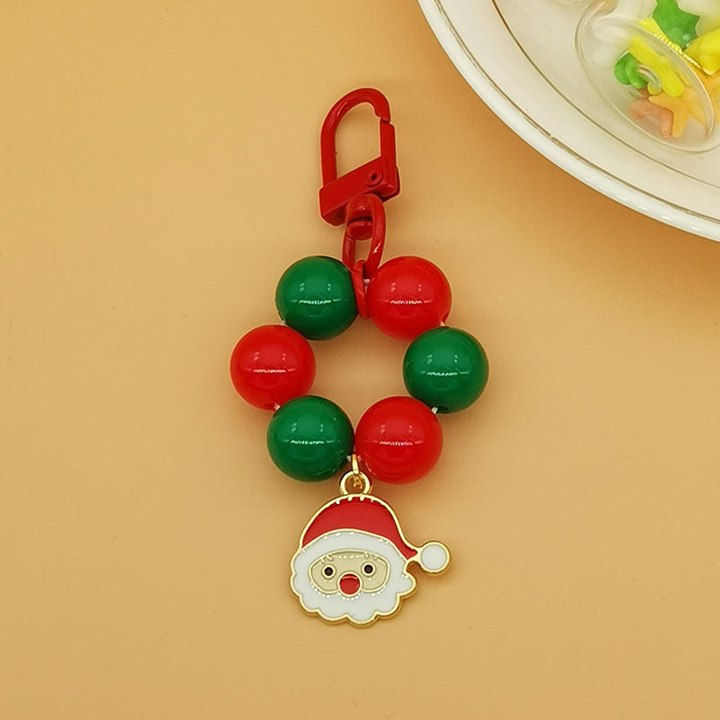 Wholesale Christmas Santa Claus Tree Letter Bell Snowflake Keychains ACC-KC-Haol003