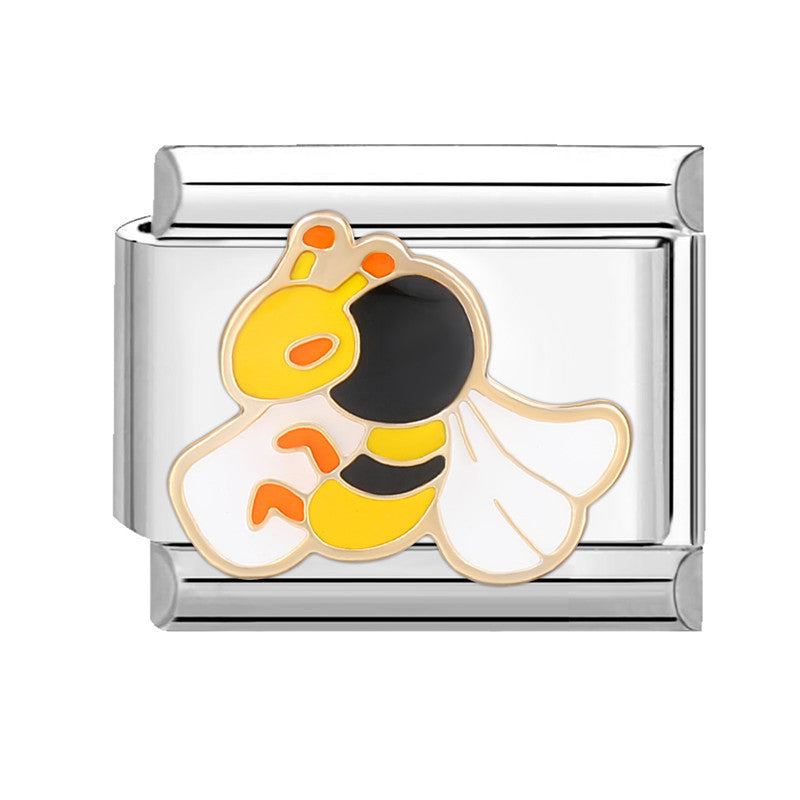 Wholesale Italian Beaded Bracelet 9mm DIY Splicing Removable Stainless Steel Combinable Bracelet