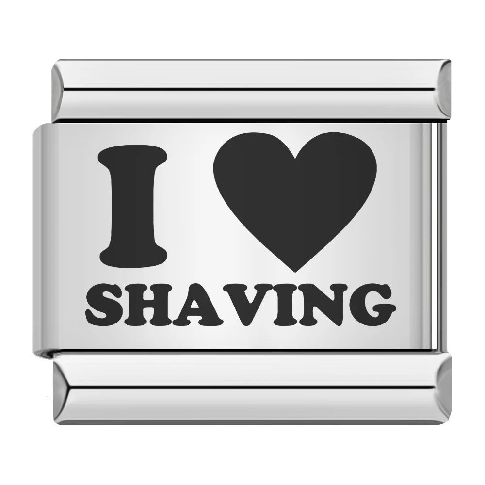 Wholesale 9mm Italian Charm Starter Bracelets DIY Laser Single Section Creative Stainless Steel Composable Bracelet