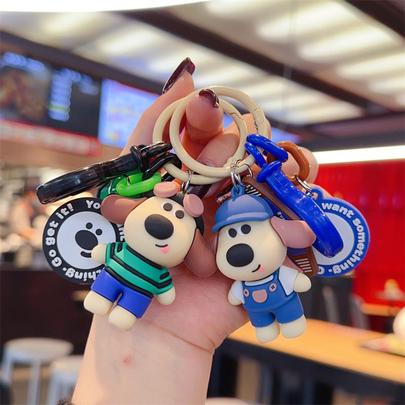 Wholesale Cute cartoon silicone keychain