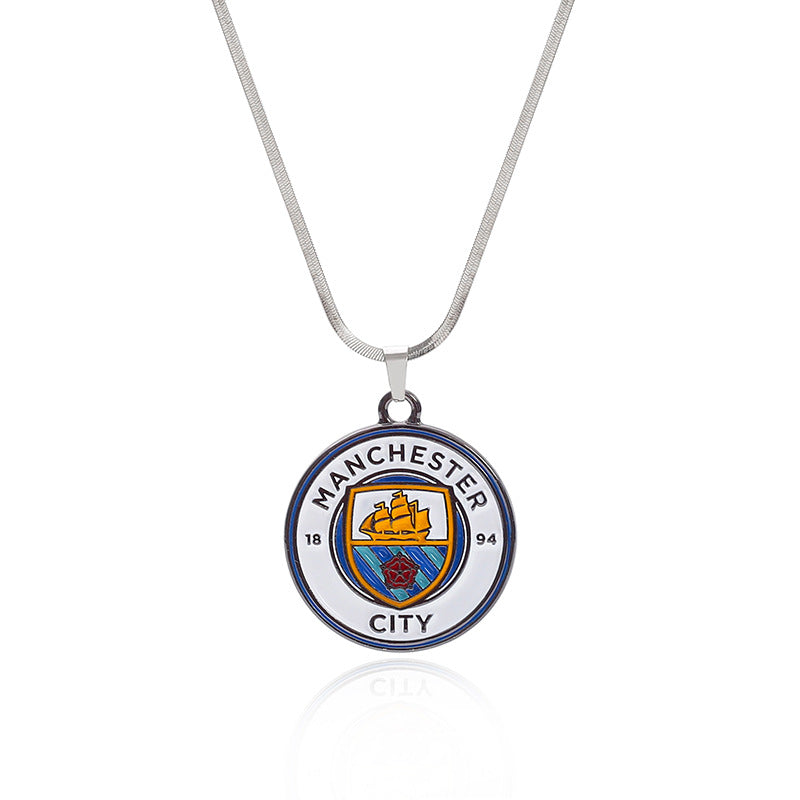 Wholesale Paint Double-sided Pendant Zinc Alloy Stainless Steel Necklace ACC-NE-Teguang001