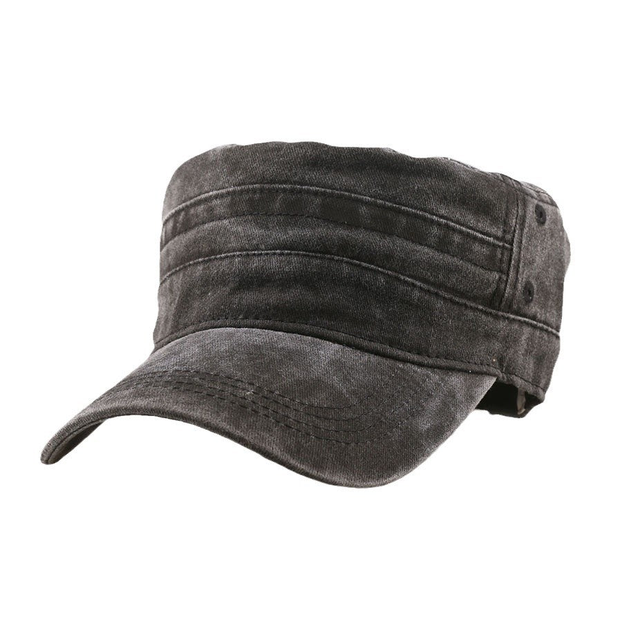 Wholesale  solid color mesh military cap
