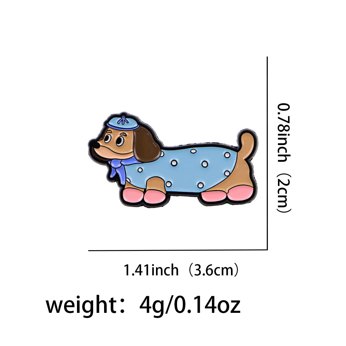 Wholesale 5pcs Dachshund Cat Animal Brooch Badge