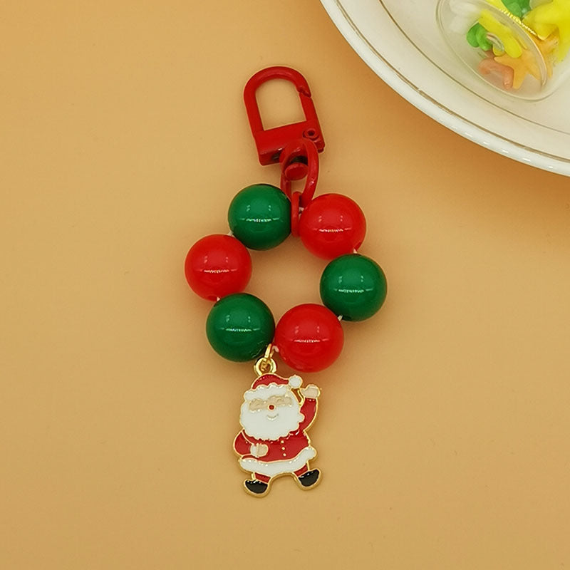 Wholesale Christmas Santa Claus Tree Letter Bell Snowflake Keychains ACC-KC-Haol003
