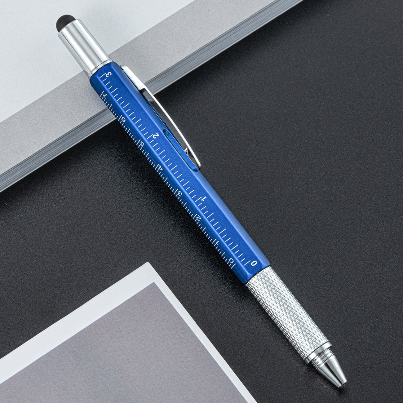 Wholesale Plastic Tool Pen Six-in-One Level Scale Touch Screen Pen