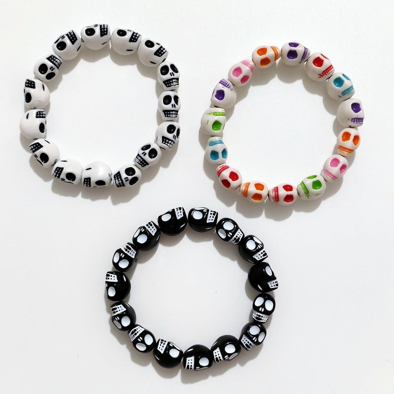 Wholesale Halloween Skull Beaded Bracelet ACC-BT-JunJie020