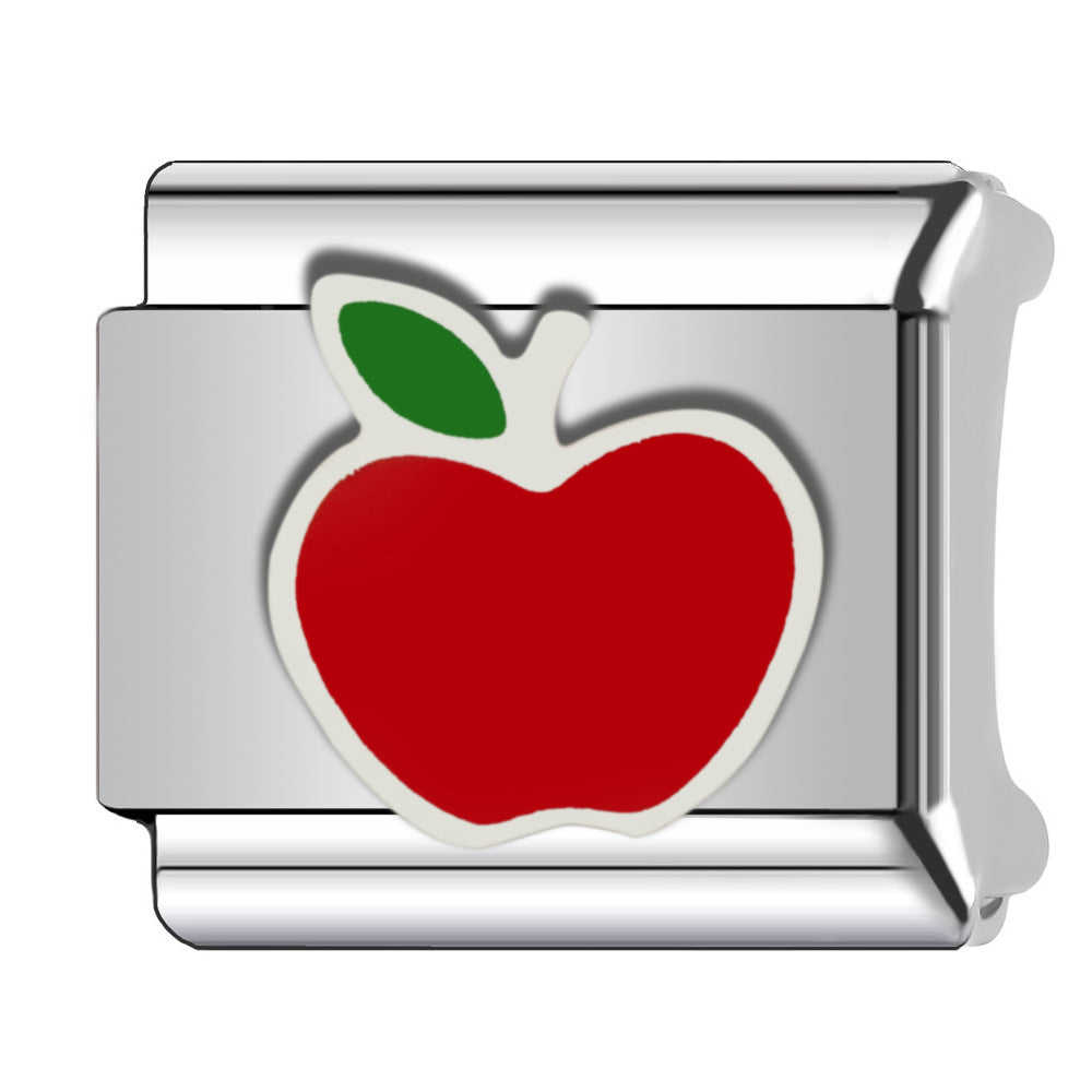 Wholesale  Italian Charm Bracelet 9mm DIY  fruit cherry Creative Stainless Steel Composable Bracelet