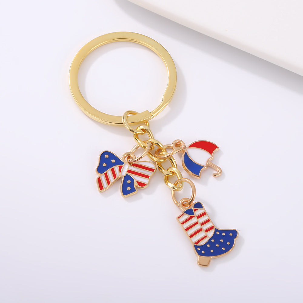Wholesale US Independence Day Event Commemorative Keychains