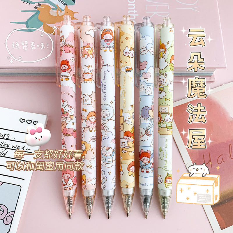 Wholesale cute cloud click pen ballpoint pen