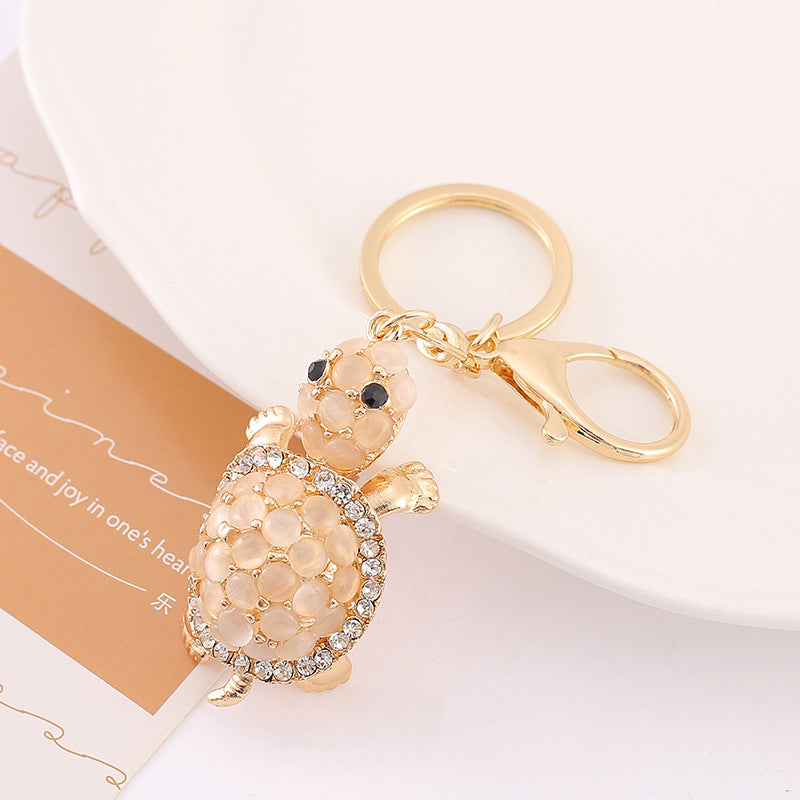Wholesale Opal Turtle Zinc Alloy Keychain ACC-KC-YuanFei015