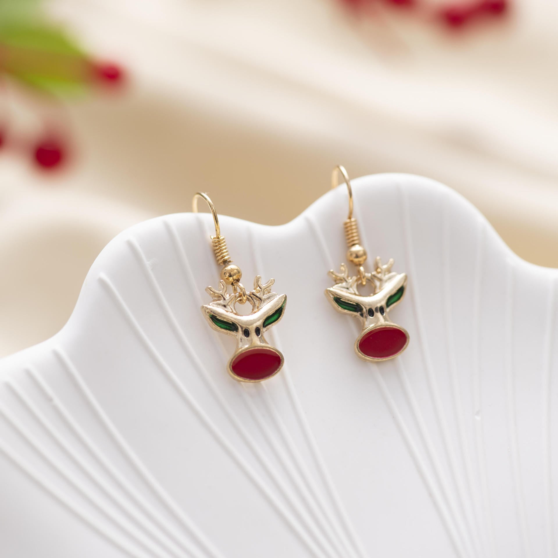 Wholesale Christmas Snowman Bell Earrings Santa Claus Earrings ACC-ES-Zhey003