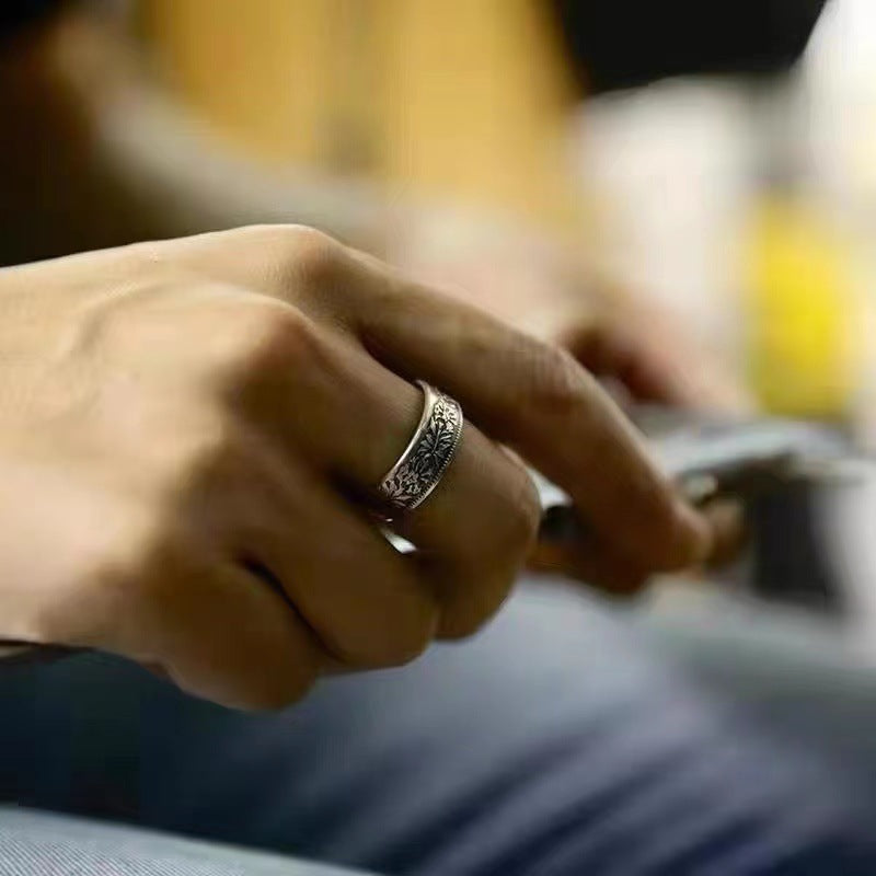 Wholesale Edelweiss Star coin  ring