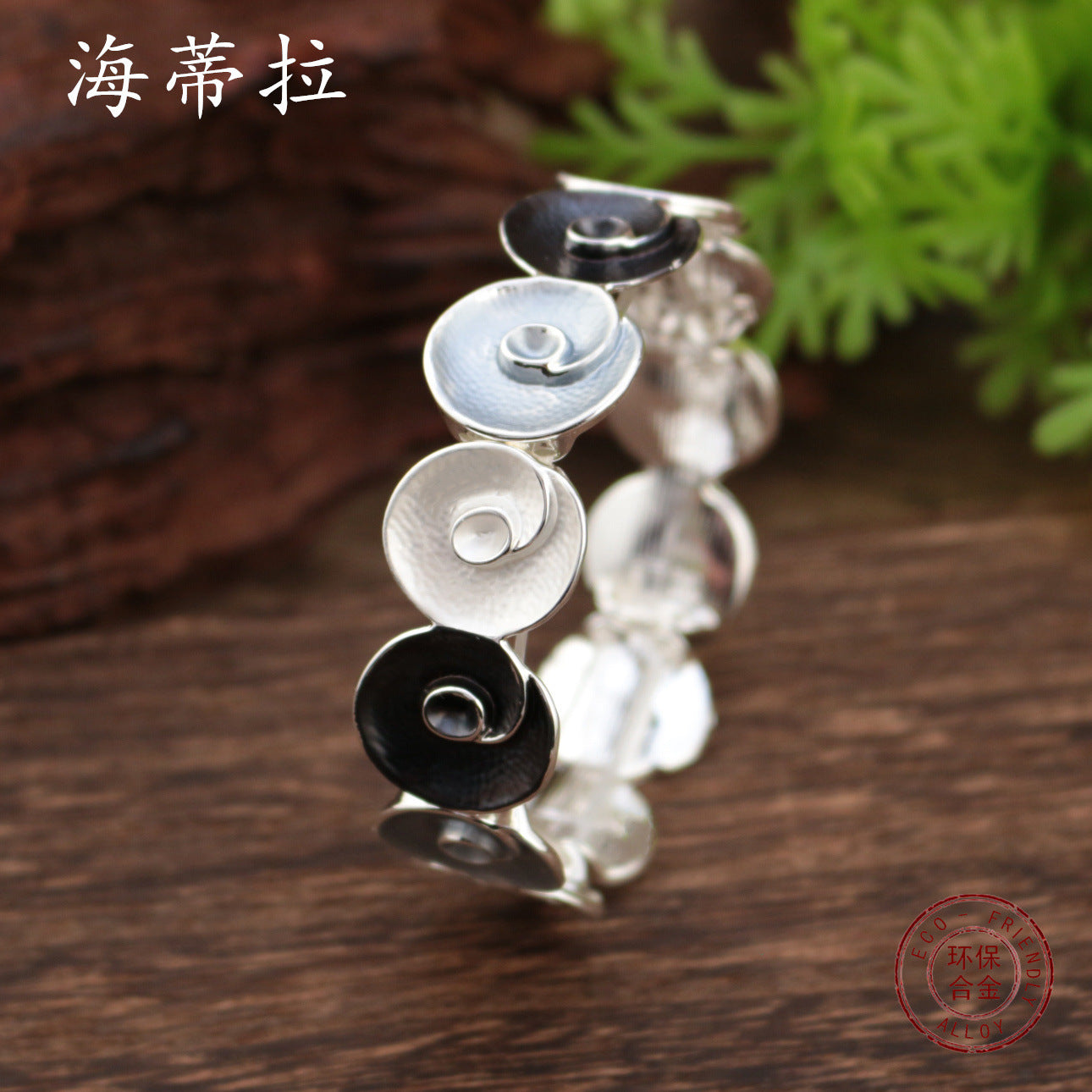 Wholesale color painting oil rose elastic bracelet