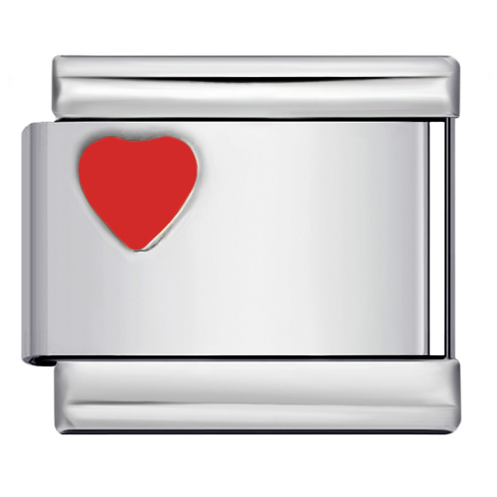 Wholesale  Italian Charm Bracelet 9mm DIY Gold and silver stamping Creative Stainless Steel Composable Bracelet