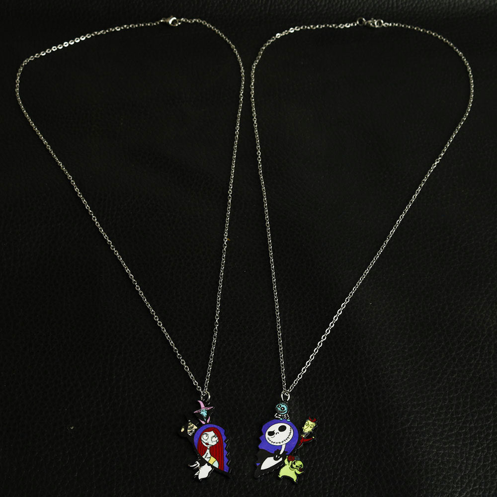 Wholesale Horror Halloween Keychain Necklace