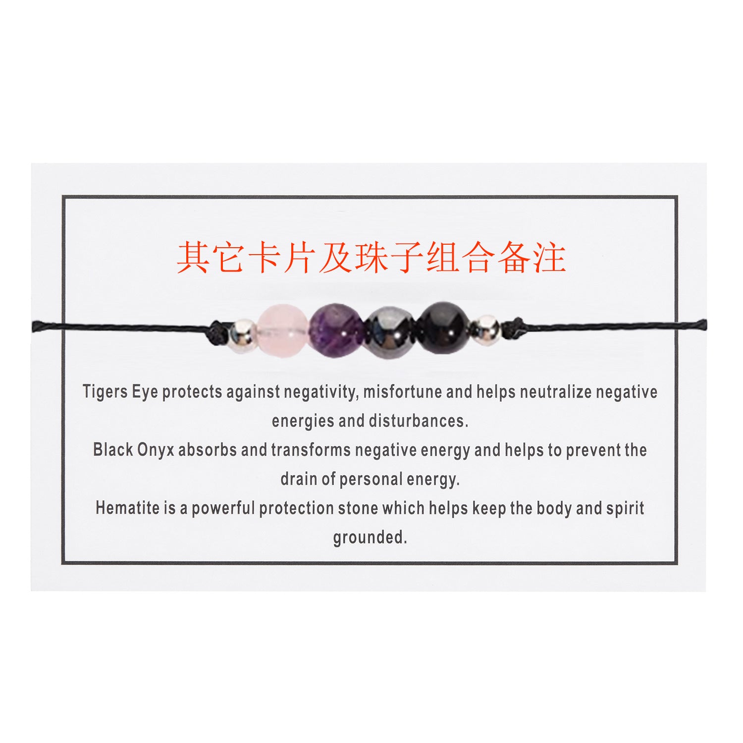 Wholesale  Fashion Bracelet Wax Beaded Hand Rope Five Beads Combination  Bracelet