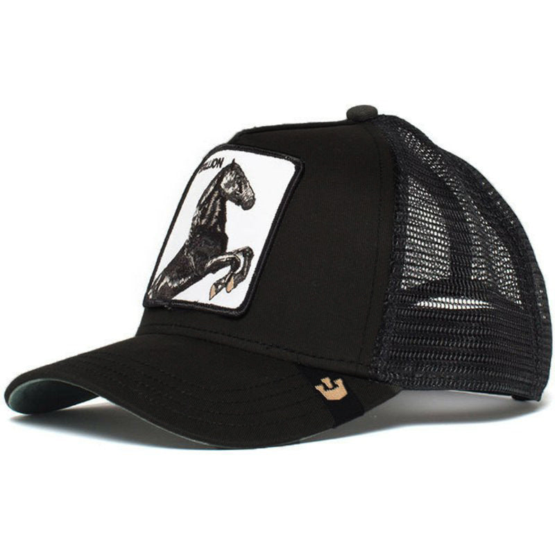 Wholesale Cartoon Animal Sun Protection Mesh Embroidery Hat Baseball Cap ACC-HT-JingKun010