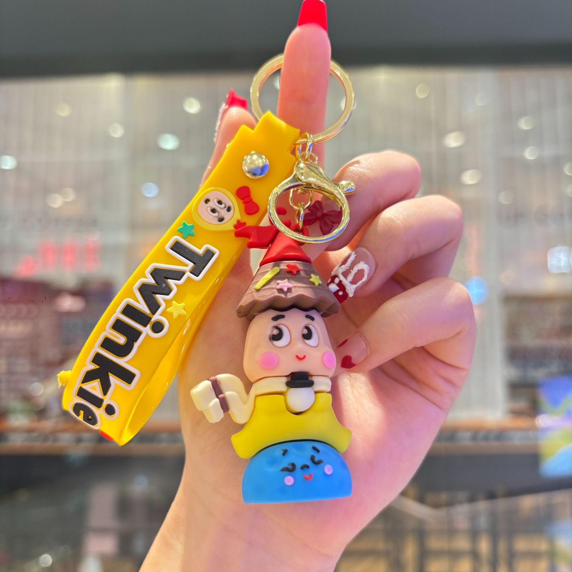 Wholesale PVC Cartoon Star Character Keychain Car Key Bag Charm Gift