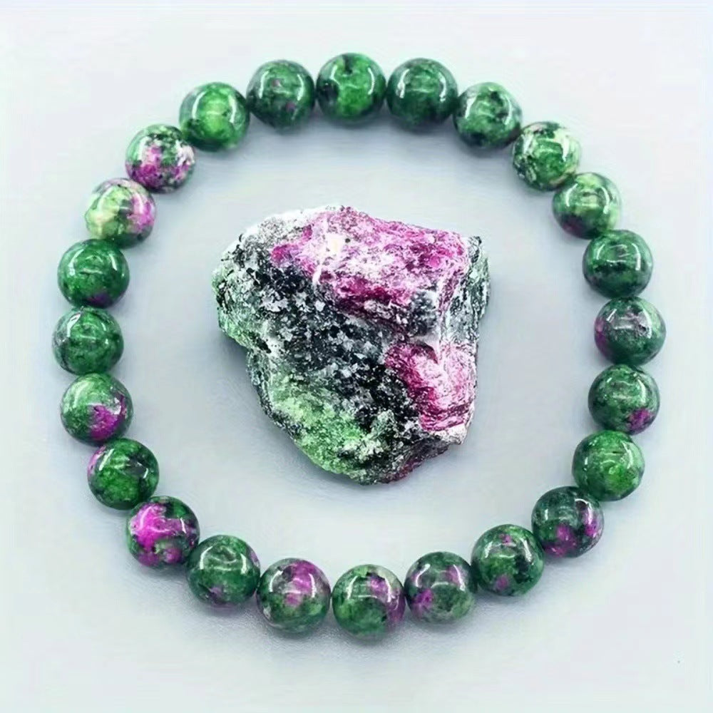 Wholesale Red and Green Natural Stone Beaded Bracelet