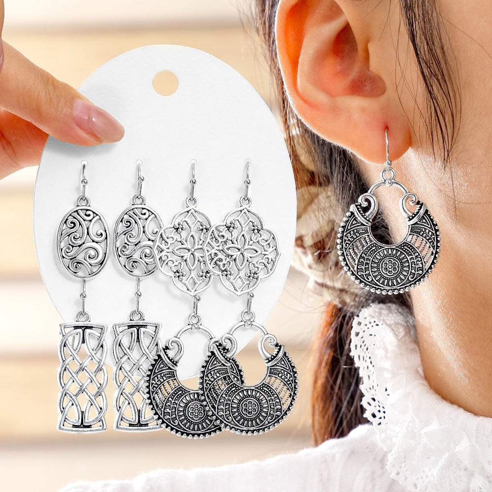 Wholesale Trendy Minimalist Earrings with a High-End Feel,  Vintage Ethnic Style,  Simple and Exquisite Versatile Earrings Wholesale Yiwu