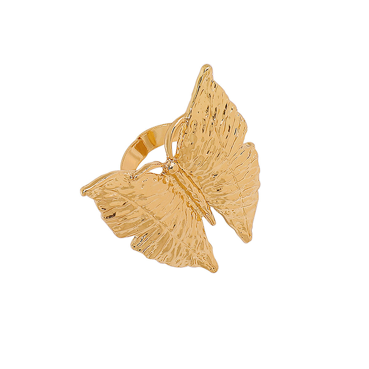 Wholesale Butterfly Hand Ornaments Exaggerated Mid-Century Style Vintage Open Ring