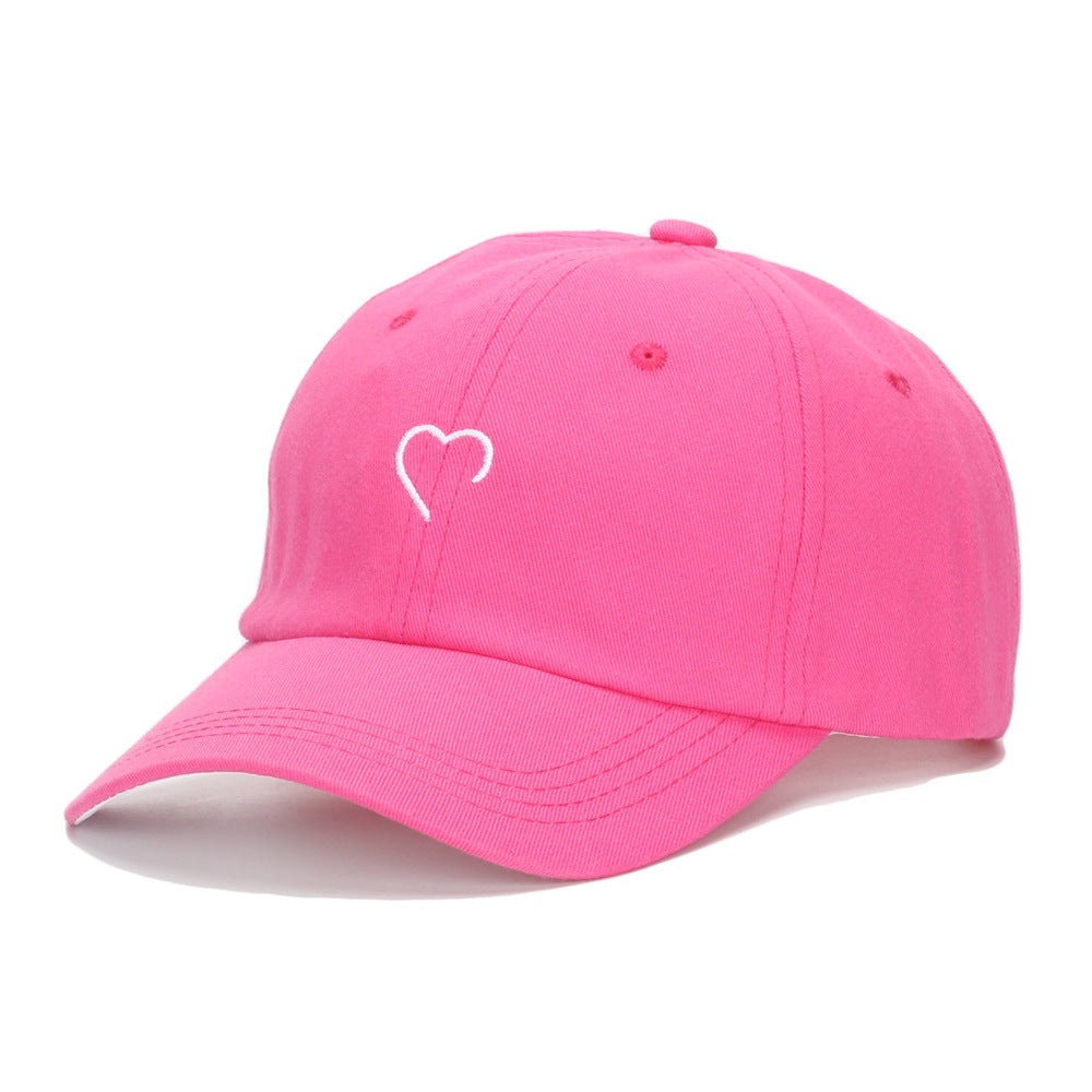 Wholesale embroidered heart baseball cap