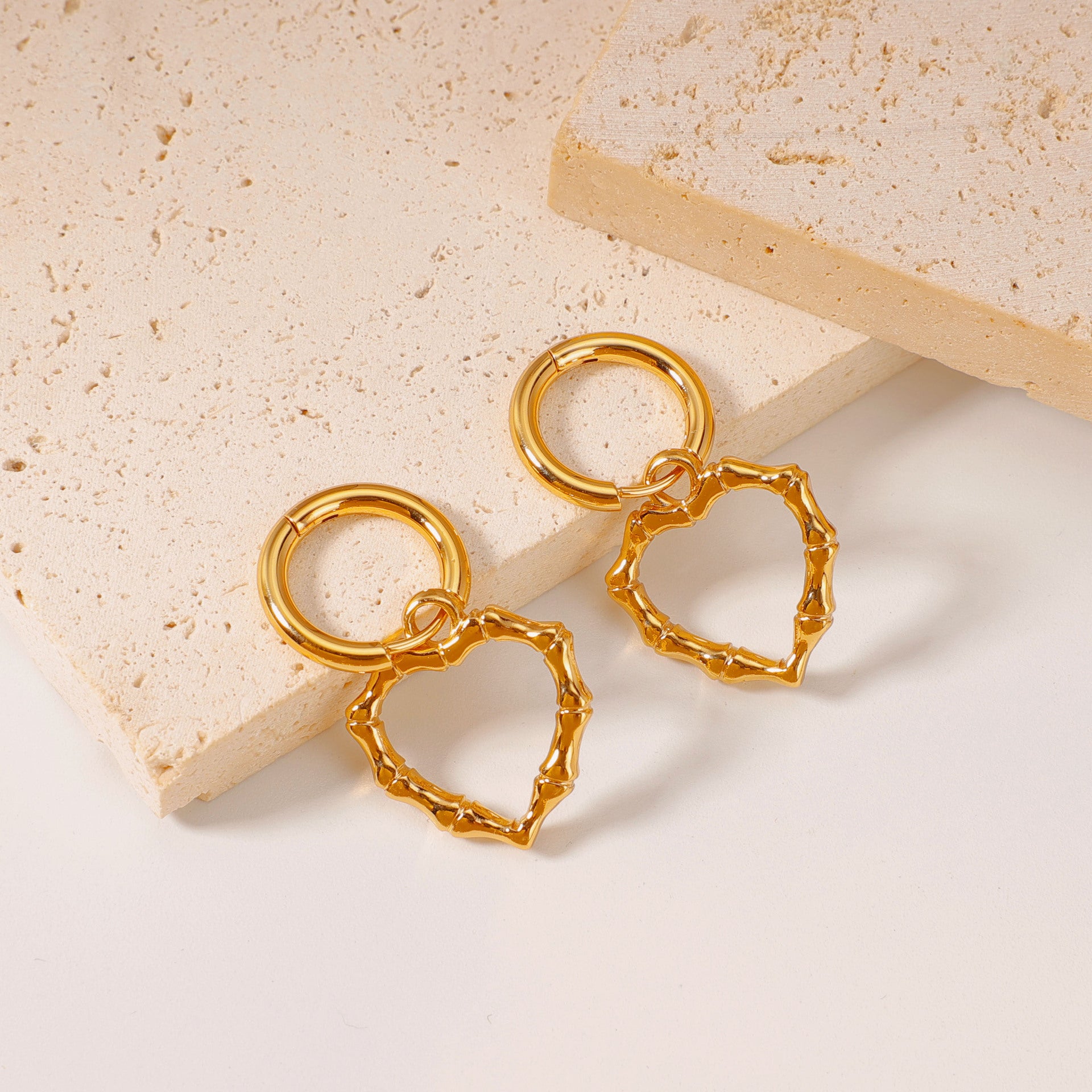 Wholesale Stainless Steel Titanium Steel Gold Light Luxury Earrings