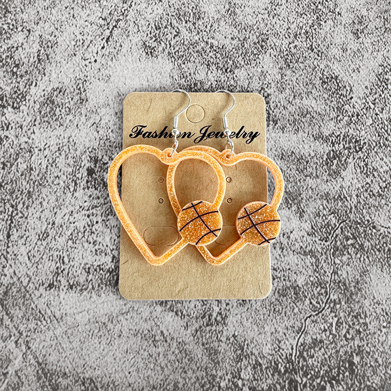 Wholesale Mother's Day Ball Sports Earrings