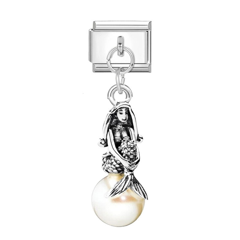 Wholesale Silver Cartoon Modular DIY Charm Bracelet Fashion Jewelry Accessory for Resale