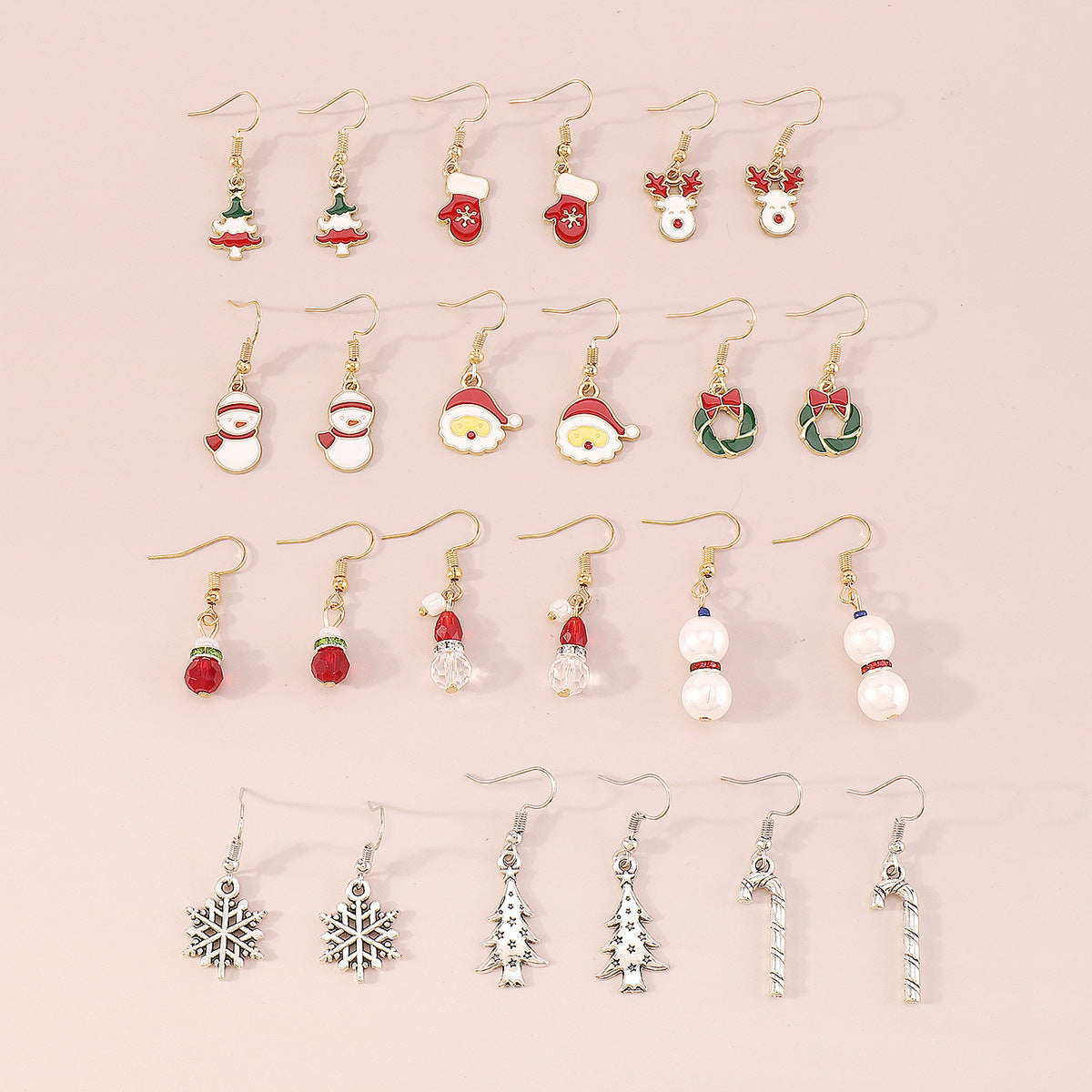 Wholesale Christmas color earrings