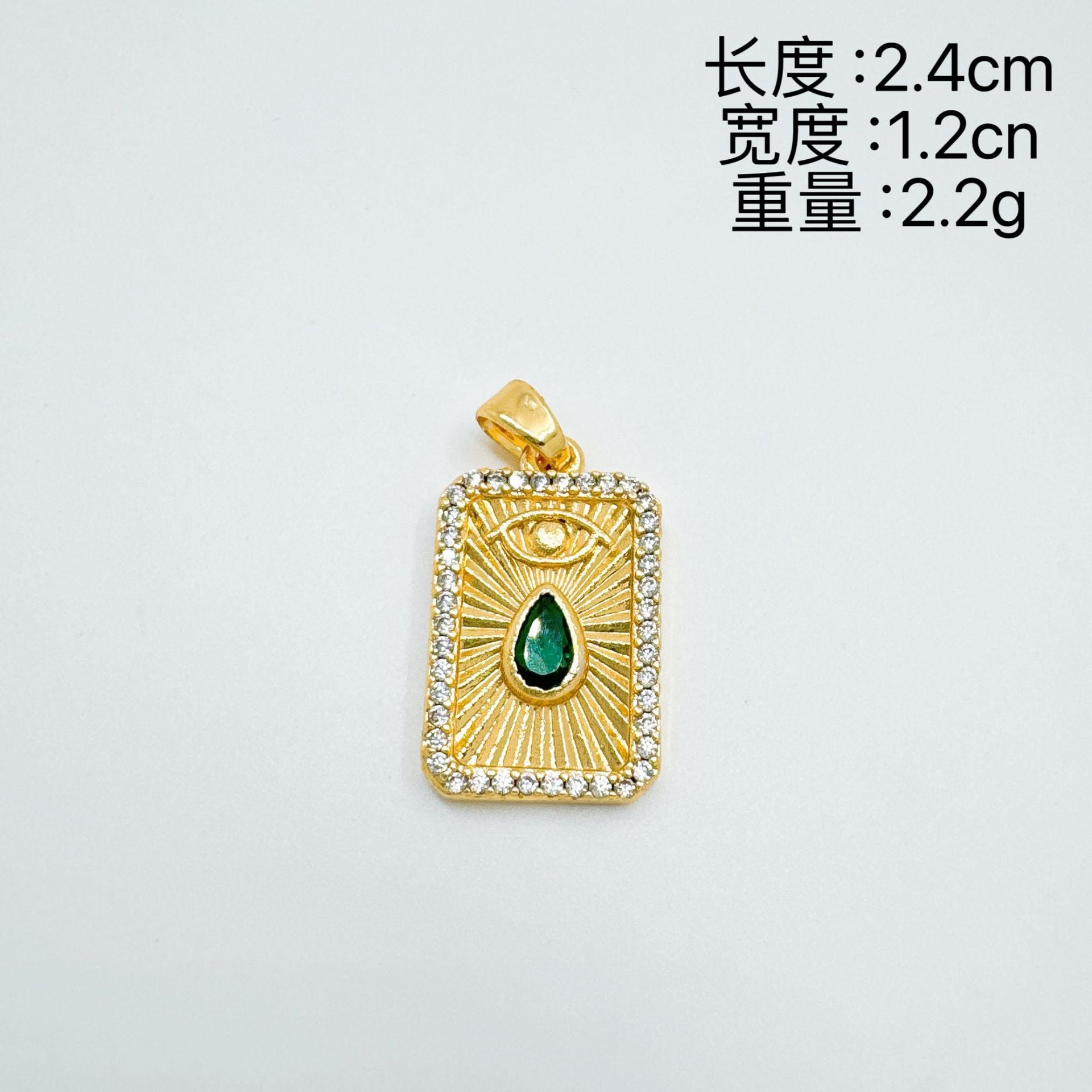 Wholesale Gold Plated Copper Tarot Card Pendant Vintage Style Fashion Accessory for DIY Jewelry Making