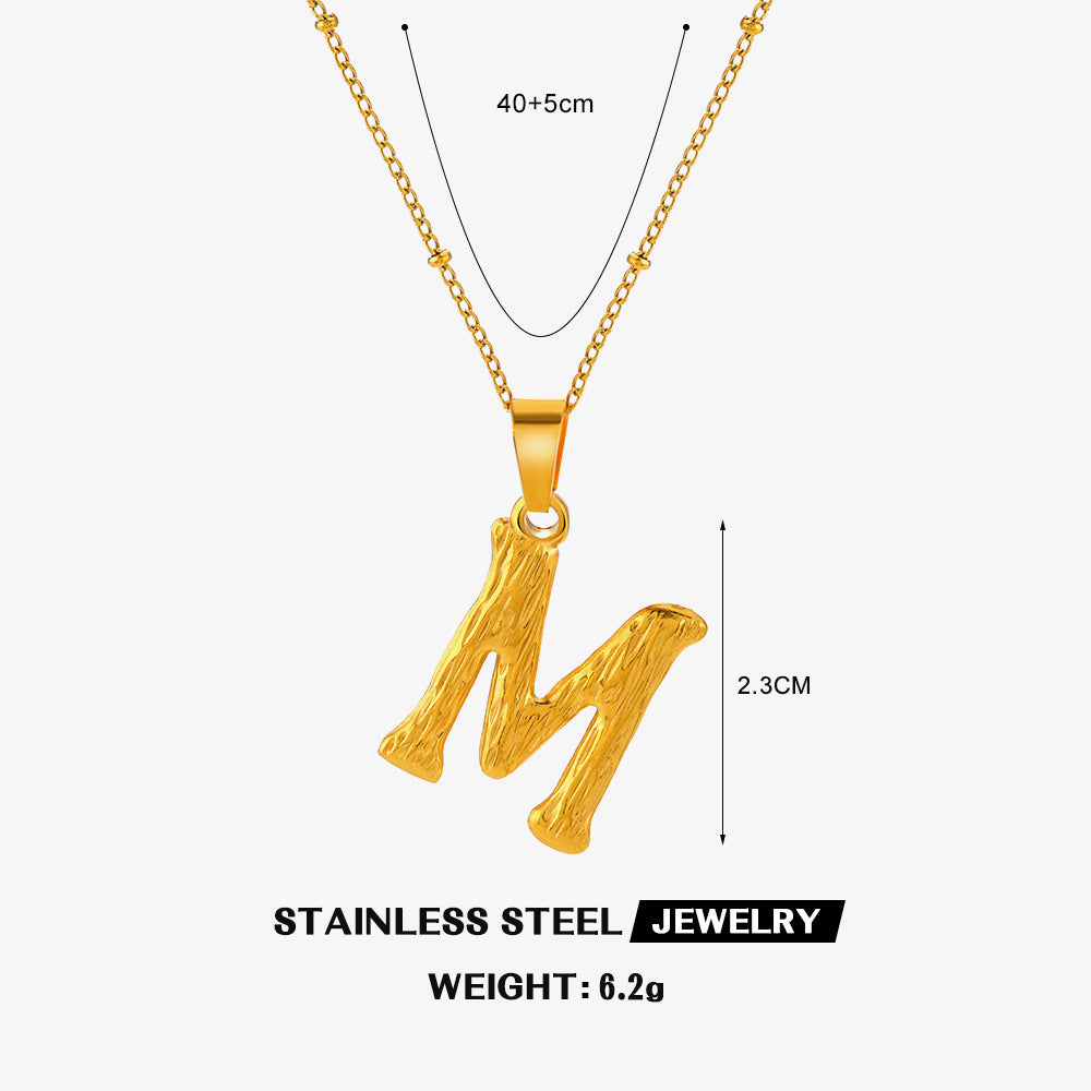 Wholesale Stainless Steel Fashion 26 Letter Necklace