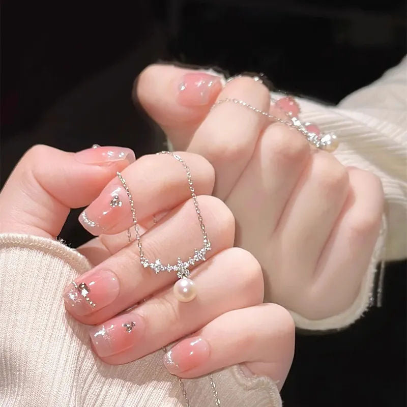 Wholesale Single Small Pearl Zircon Necklace