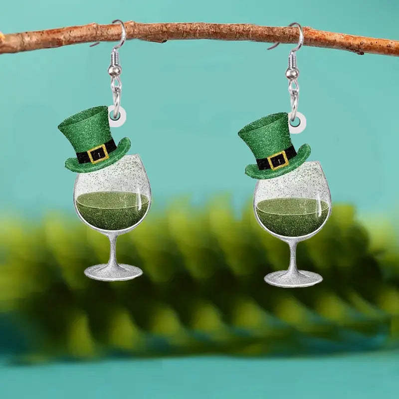 Wholesale 5pcs St. Patrick's Day Party Acrylic Earrings