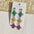 Wholesale Acrylic Valentine's Day Clover Glitter Color Contrast Letter Long Earrings