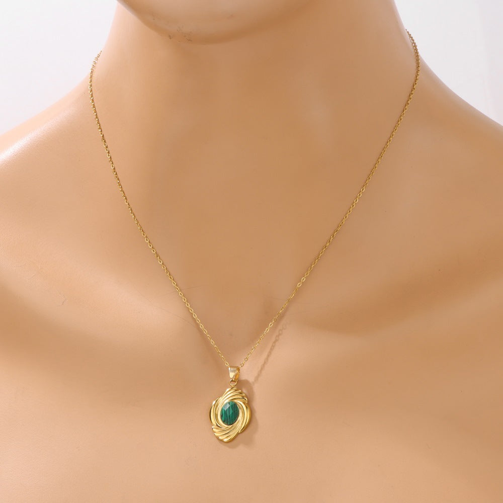 Wholesale Stainless Steel O-Shaped Chain Necklace Fashion Accessory for Women Boutique Resale