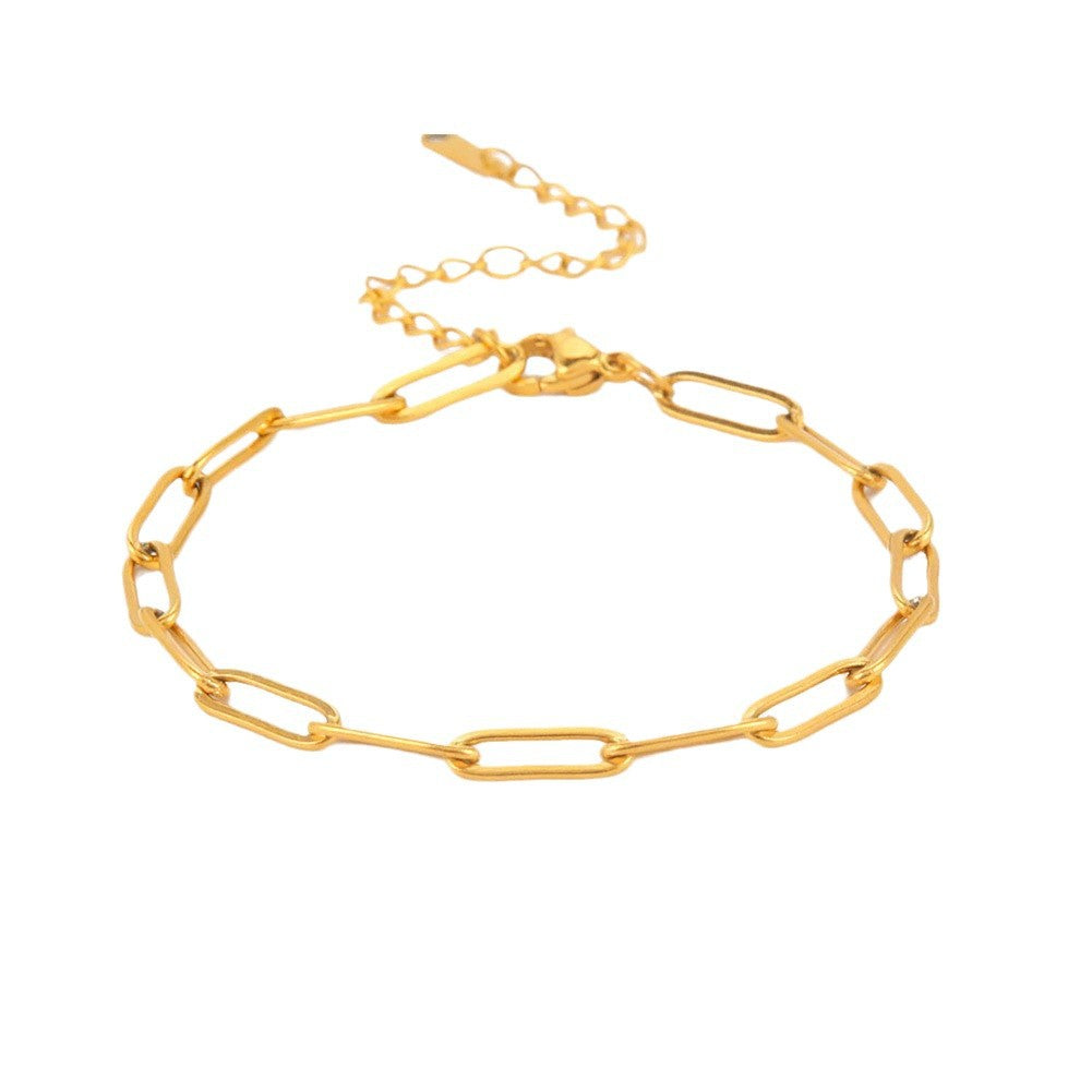 Wholesale Modern Minimalist Titanium Steel Cross Chain Necklace Jewelry Accessory for Boutique Resale