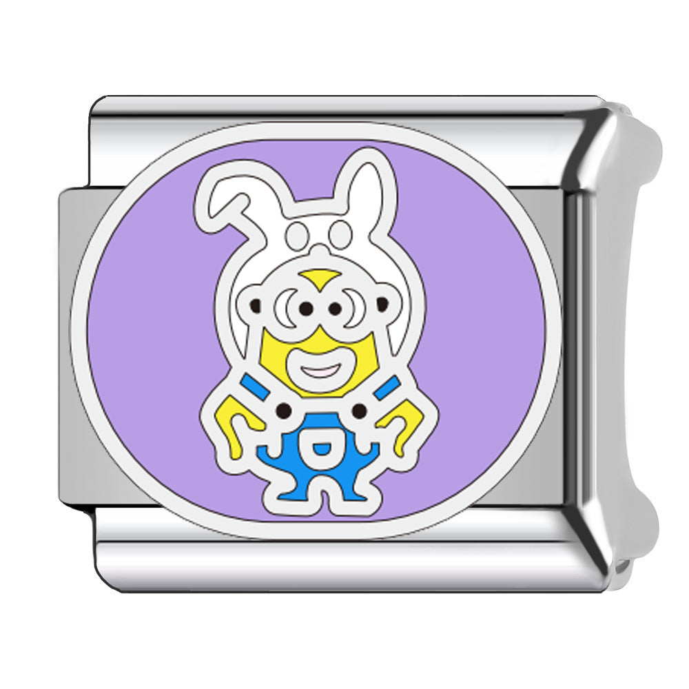 Wholesale Italian Charm Bracelet 9mm DIY  cartoon zodiac Minions elastic Creative Stainless Steel Composable Bracelet