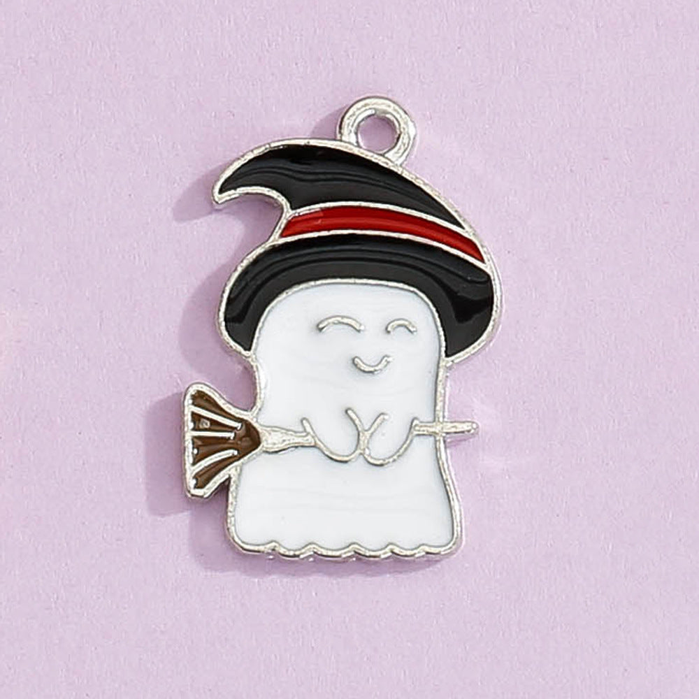 Wholesale 5pcs Halloween Diy Alloy Cartoon Accessories Necklace Bracelet Pendant ACC-PT-Yongc001