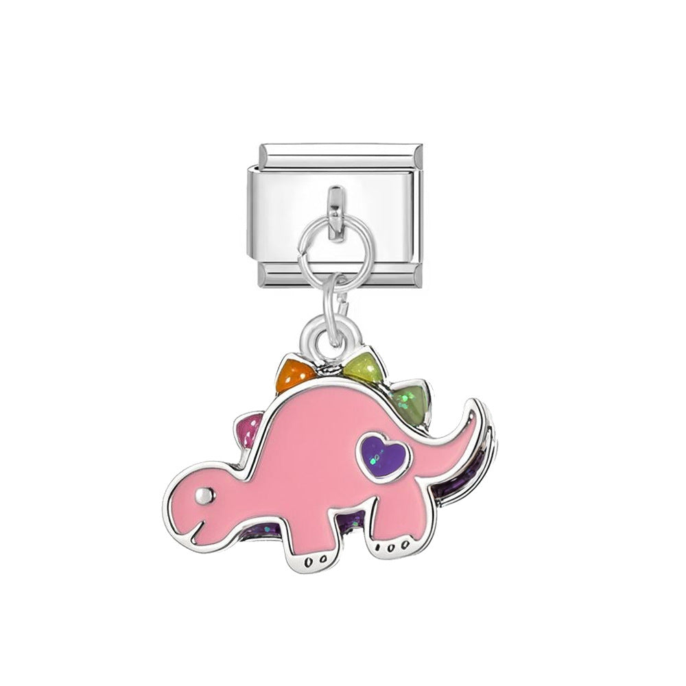 Wholesale Italian Charm Bracelet 9mm DIY Small Animal   Creative Stainless Steel Composable Bracelet