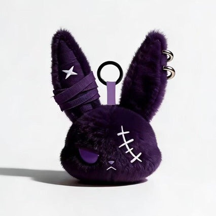 Wholesale Plush Rabbit Keychain Pendant Dark Purple European Style,  Boutique Resale