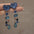 Wholesale Blue Crystal Vintage Colored Tassel Earrings