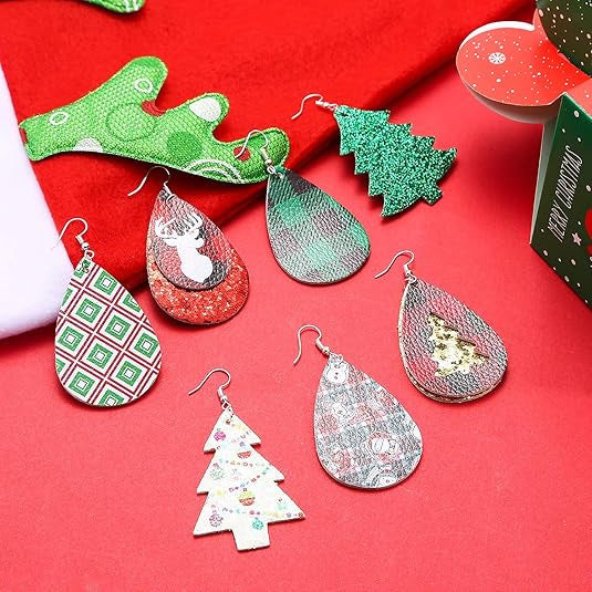 Wholesale Christmas Leather Earrings ACC-ES-Zhany008