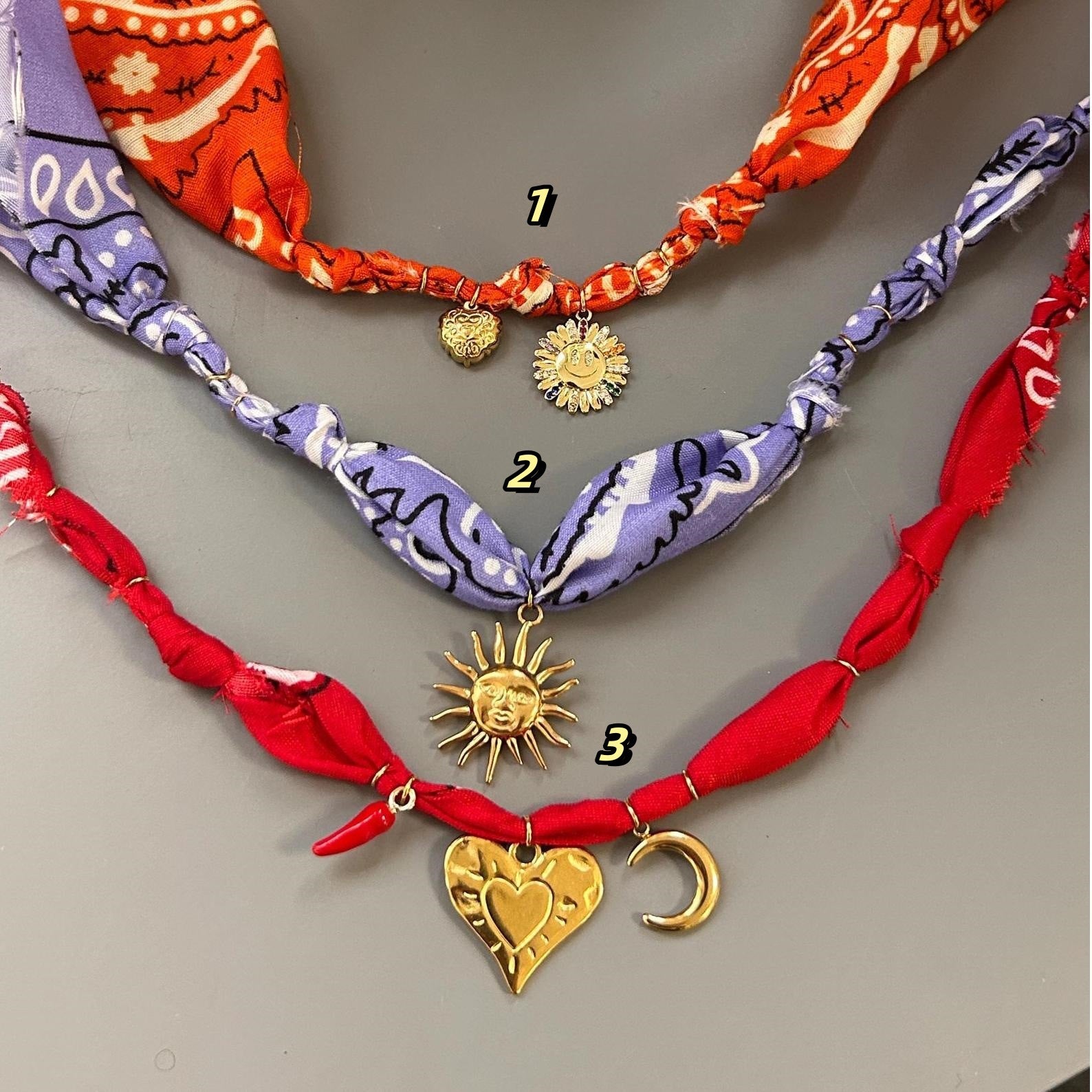 Wholesale Combination necklace Leopard pattern cloth scarf necklace