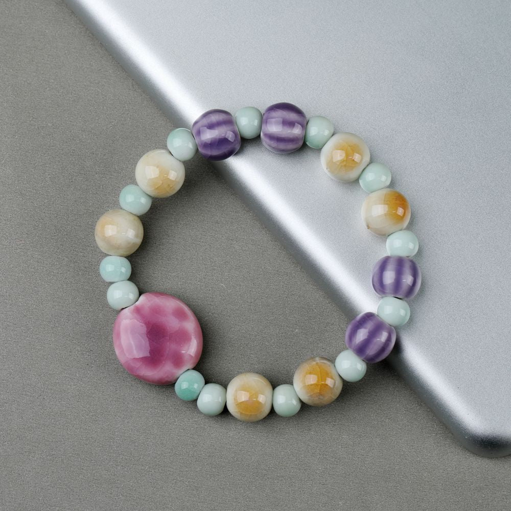 Wholesale Ceramic Bone Porcelain Bead Bracelet ACC-BT-YXH005